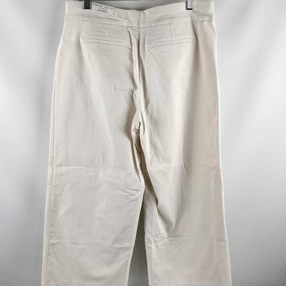 Chicos Pants Women 2.5=14R Sea Salt Brigette So Slimming Wide Leg Crop NWT - Picture 8 of 13